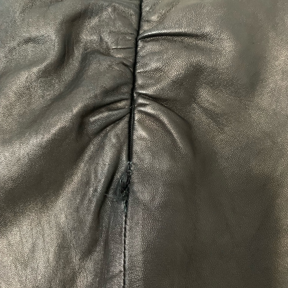 Yves Saint Laurent Rive Gauche Leather Skirt - Picture 6 of 7